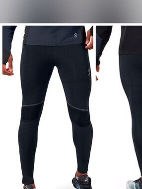 On Running Black Men's Long Running Tights‎
